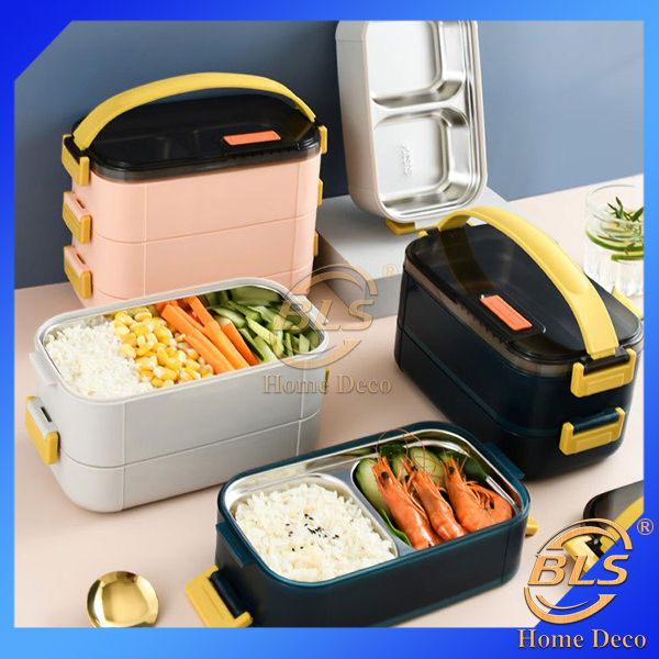 Portable Lunch Box 304 Stainless Steel Bento Box Thermal Food Container ...