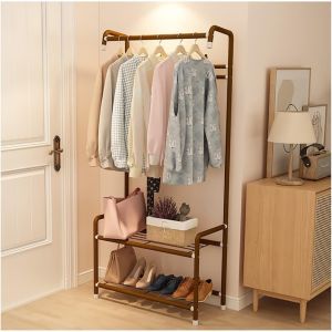 Rak Gantungan Baju Tempat Penyimpanan Susun Rak Penyimpanan Multifungsi Stand Hanger Jemuran