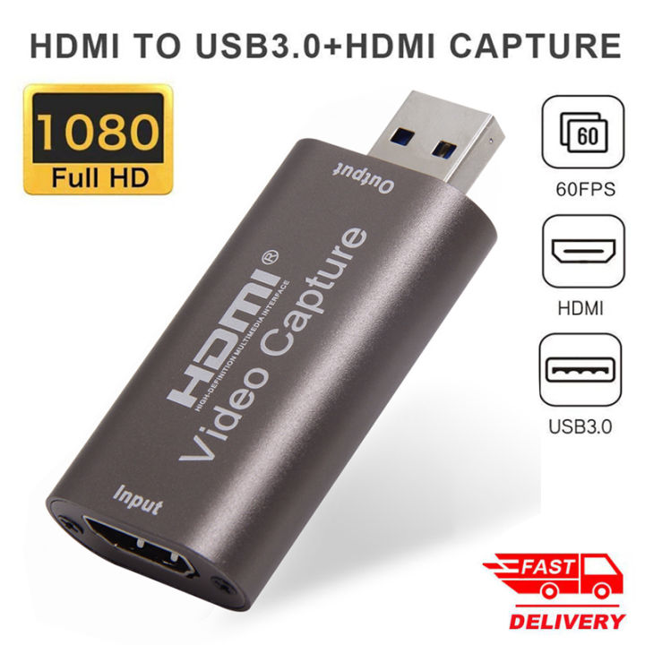 Max 4K 60fps HDMI Video Capture Card 1080P HD Audio