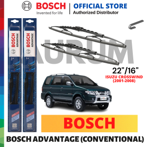 Bosch Advantage Wiper Blade set for Isuzu Crosswind 2001-PRESENT (22/16) 2PCS