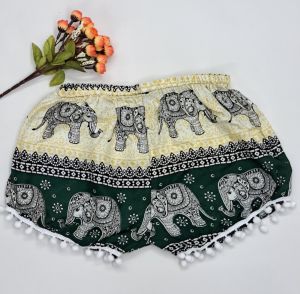 9137 (017) [READY STOCK] SHORT PANTS GAJAH THAILAND [WHITE DOP] BATIK ELEPHANT SHORT PANTS