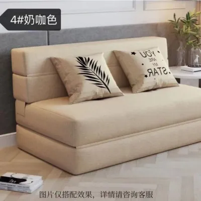 Sofa Bed Folding Dual-Use Small-Sized Living Room Bedroom Tatami Rental House Lazy Sofa Companion Bed Anti Fall Mat