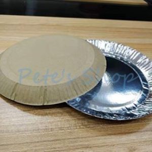 24 PCS Disposable Paper Plates/Silver Foil Paper Plate/Party Plates/Carton Plate