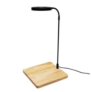 ANAMA 10 วัตต์ โคมไฟ LED สำหรับตู้ปลา พร้อมแผ่นไม้ ความสูงที่สามารถปรับได้ ไฟภูมิทัศน์ตู้ปลา สร้างสรรค์ ป้องกันน้ำ แสงการเจริญเติบโตของพืช ไฟส่องสว่างในตู้ปลา