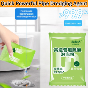 Powerful Pipe Dredging Agent Fast Foaming for Kitchen Toilet Drain Clog Remover Powerful Cement Remover and Drain Cleaner 管道疏通剂