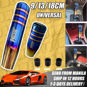 Universal NOS Racing Personality Modified Car Gear Shift Grilled Gold Blue Knob Shift Lever Manual Gearbox 9/18cm Gear Shift Knob Auto Gear Shift Head