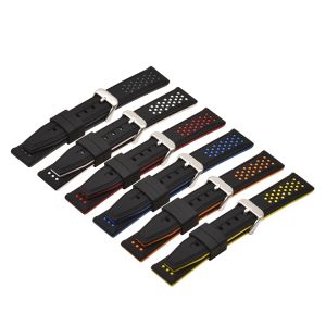 New Design Sailcloth Watch Strap Two-Sided Nylon + Cowhide 20mm 22mm Watchband Quick Release Sport Wristband Belt Men Accessories