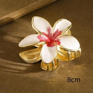 [Blue Sea Mall] Gradient Alloy Oil Dropping Lily Flower Hair Clip Versatile Hair Accessory For Summer Beach Vocation Headwear Cute Hair Accessories For Girl
