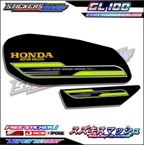 STRIPING VARIASI MOTOR HONDA GL 100 / STICKER LIST VARIASI MOTOR GL 100