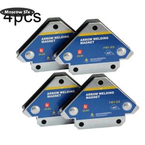 [Nóng] 4 cái Giá đỡ hàn từ tính 28lbs Dụng cụ hàn nam châm mũi tên Hàn đa góc