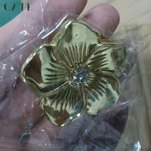 Creative New Colour Drip Oil Alloy Five-al Flower Cabinet Handle Simple Home Creative Drawer Handle ChildrenS Room Alloy Cabinet Knob