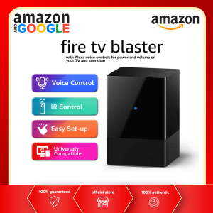 Amazon Fire TV Blaster with Alexa Voice control for Power And volume on TV and Soundbar Black