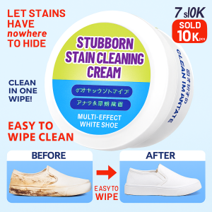 Multi-effect White Shoe Cleaning Cream With Wipe Sponge No Washing Stains Remove Powerful Multifunctional Cleaning Cream