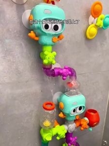 DIY Baby Bath Water Pipe Toy - Interactive Assembly Shower Play Set for Toddlers Boys & Girls Ages 0-6 Years Birthday Gift
