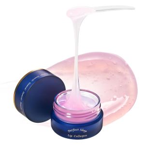Mặt nạ ngủ môi chứa collagen Perfect Sleep Lip Collagen 050 fl.oz với công thức giàu collagen peptide protein gạo và chiết xuất vỏ cây liễu giúp làm đầy phục hồi và làm mềm môi trong suốt đêm sản phẩm chăm sóc môi Hàn Quốc.