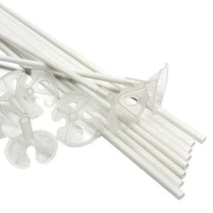 Partybaloon Stik Balon 10 PC Plastic untuk Ulang Tahun Reusable