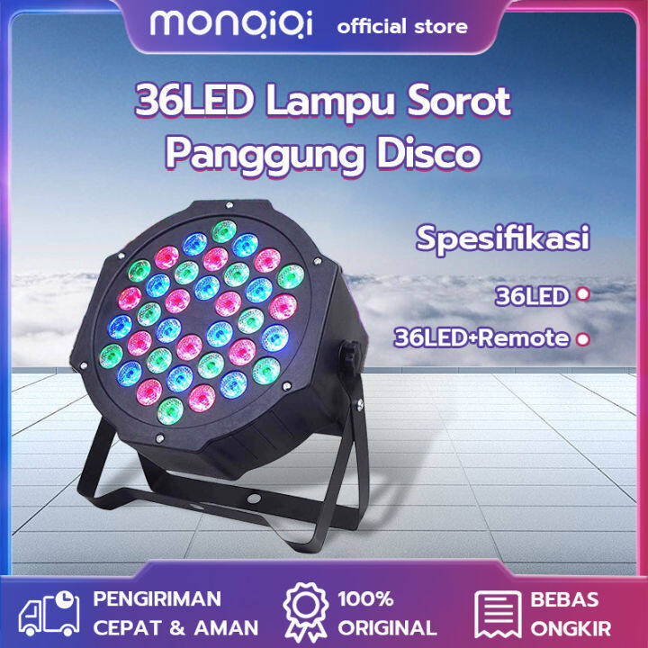 Lampu Sorot Panggung Disco 36ledada Sensor Suaralampu Panggung Rgb 36wpar Lightada Sensor 