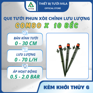 Các loại béc tưới- Béc tưới 8 tia - Béc tưới phun xòe - Que cắm 8 tia - Que cắm phun xòe - Hệ thống tưới
