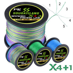 Sougayilang สายเอ็นตกปลา PE 4 เส้น 58.4-12.3 LB สำหรับการเก็บตกปลาคาร์พ