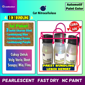 Cat Lembayung Bundling NC Ukuran Botol 50 ml - PANKALER - Cat Motor Velg Scoopy Mio Aerox Beat Vario