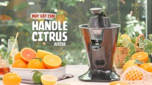 Máy vắt cam Lock&Lock tự động EJJ256BLK 85w - Hàng chính hãng bảo hành 24 tháng cần gạt đòn bẩy chống nhỏ giọt tay cầm mềm dễ sử dụng - JoyMall