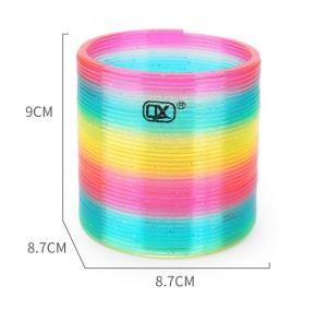 Big Magic Rainbow Color Spring Pack  Original Plastic Coil Fidget Toy | Kids Slinky Toy for Girls & Boys | Colorful Neon Color Sensory Vintage Toys