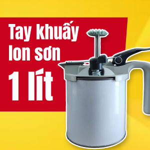 Tay quậy sơn tay khuấy sơn đầu răng cưa dùng cho dàn máy pha sơn lon sơn 1 lít