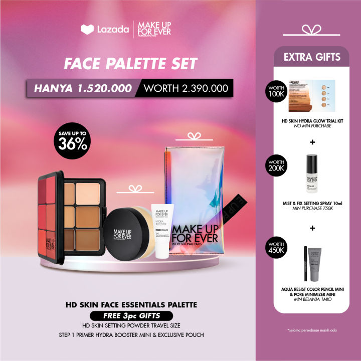 [3.3 EXCLUSIVE SET] MAKE UP FOR EVER - Face Palette Set (SAVE 36% ...