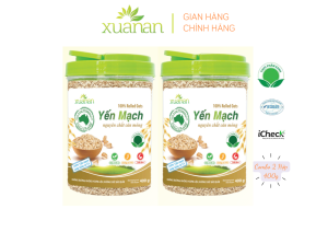 Combo 2 hủ Yến Mạch Nguyên Chất Cán Mỏng Xuân An [ko đường]Hủ 400G