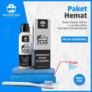 Flap Shoes Care Paket Pembersih Sepatu Putih & Warna SC1