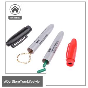 🎄【Special price】HITN ปากกามาร์กเกอร์ปลอมสุดสร้างสรรค์ปากกาหลอดเปล่าปากกาซ่อนช่องภาพเพื่อความปลอดภัยสร้อยคอเงินสดเงินของมีค่าขนาดเล็ก