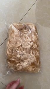 Stage Color cos Anime Festival Mens Womens Kids Prom Marilyn Monroe Performance Wig Beige