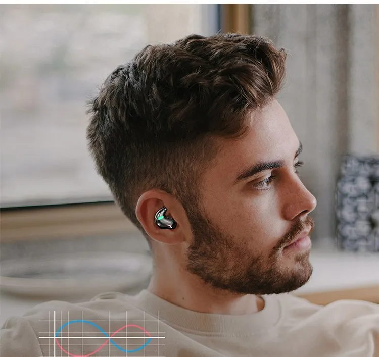 หูฟังใส่นอน MD538 ชุดหูฟังบลูทูธ Bluetooth 5.3 หูฟังไร้สาย แบบใส่ในหูขนาดเล็กบางเฉียบ