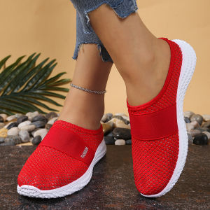 [Free Shipping] Womens slippers thick-soled outdoor shoes breathable half-slipper flats casual shoes