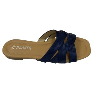 New summer fashion womens flat leather comfortable slippers casual outdoor sandals