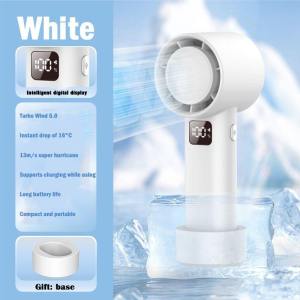 100 Wind Speeds Adjustable USB Mini Bladeless Fan Gear Adjustment Wth Strong Wind Cooler Summer Portable Handheld Turbo High-speed Fan