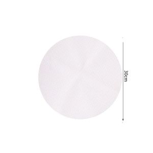 LETIGO หนาขึ้น แผ่นตาข่ายอบไอน้ำทรงกลม ใช้ซ้ำได้ ไม่ติดกระทะ แผ่นซิลิโคนอบแห้ง มัลติฟังก์ชั่ อุปกรณ์ทำขนมในครัว เสื่ออบแห้งอาหารผลไม้