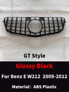 Front Bumper Grille Racing Hood Grill Grid Tuning Middle Mesh For Mercedes Benz E W212 2009-2015 E260 E300 E350 E200 GT Diamond