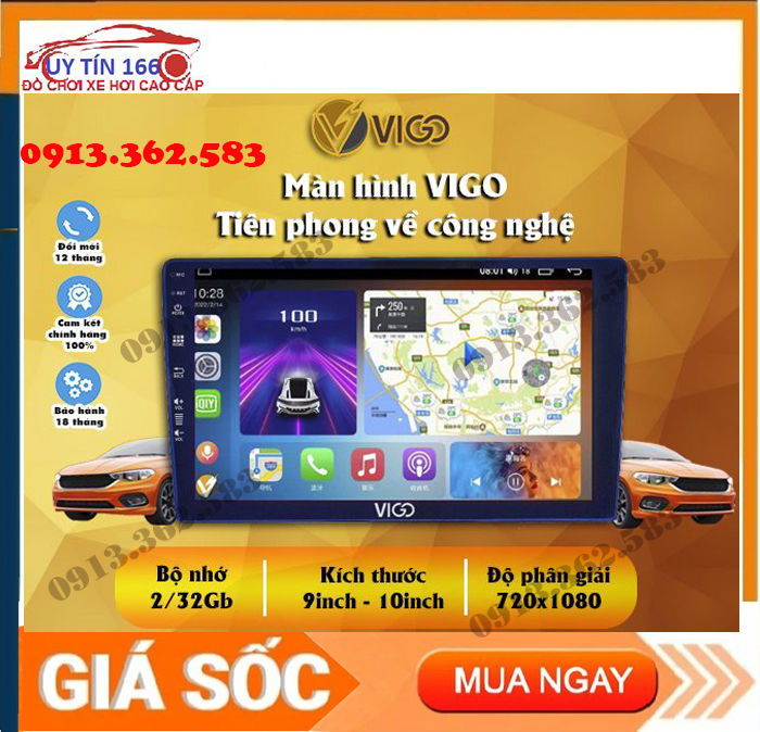 Màn hình Android  VIGO New có quạt tản nhiệt,kính xanh, chia đôi màn hình,Màn DVD  A3New mới nhất lắp sim 4G, 5G thu phát wifi RAM 2G ROM 32G đang làm mưa làm gió với giá cả phải chăng chất lượng tốt.