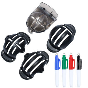 Golf Line Marker Set Alignment Template Tool for Putting Lines on the Putting Green Golf ball marker with pen
