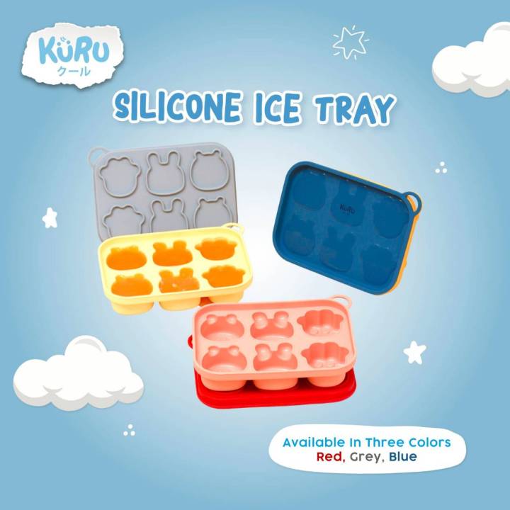 KURU SP10 Baby Silicone Ice Tray | Cetakan Makanan MPASI Kaldu Es Batu