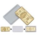 Replika Emas Murni Logam Mulia Koin Emas Souvenir Persegi Asli 999.9% New Design Dolar As. 