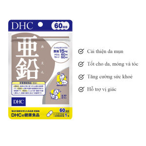 Viên Uống Bổ Sung Kẽm DHC Tăng Cường Sức Khỏe DHC Zinc Hỗ Trợ Tăng Cường Thể Lực  60 ngày
