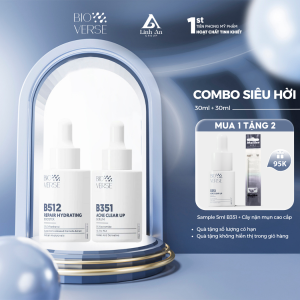 Bộ đôi phục hồi & sáng mịn da (B512 Repair Hydrating Booster + B351 Acne Clear up Serum)