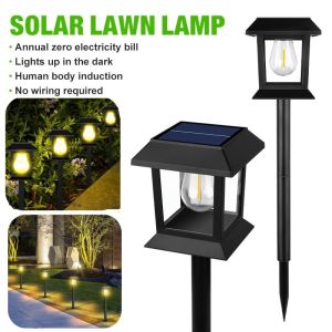 Solar Lights Outdoor Waterproof Retro Tungsten Light Wire Garden Decoration Lawn Terrace Yard Landscape Decoration