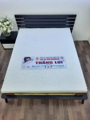 Nệm cao su non massage Thắng Lợi đệm cao su tổng hợp mat xa hàng chính hãng bảo hành 15 năm