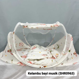 Kasur Bayi Set Kelambu / Kelambu Bayi Lipat Kelambu Tenda / Kelambu Anti Nyamuk Ada Musiknya Ukuran 110 x 60 x 65 CM