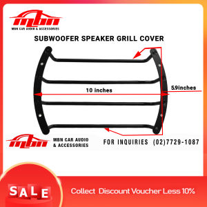 15/12/10/8 inches Subwoofer Speaker Grill Cover 1Pc Subwoofer Protection Cover Round Metal Subwoofer Grill