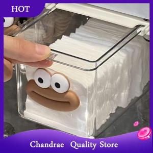 [Chandrae] ใต้ตู้กระจกลิ้นชักจัดระเบียบตู้ห้องน้ำแบบใสเรียบง่ายผ้าคอตตอนกล่องเก็บเครื่องสำอางแบบดึงออกได้