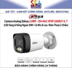 Camera Analog Dahua 2.0MP – DH-HAC-HFW1200RLP-IL-T (LED Sáng & Hồng Ngoại 30M / Có Mic & Loa / Đàm Thoại 2 Chiều)